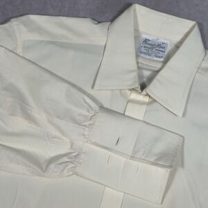 Turnbull & Asser‎ Yellow Bergdorf Dress Shirt 17 - 43 Cm French Cuff Excellent